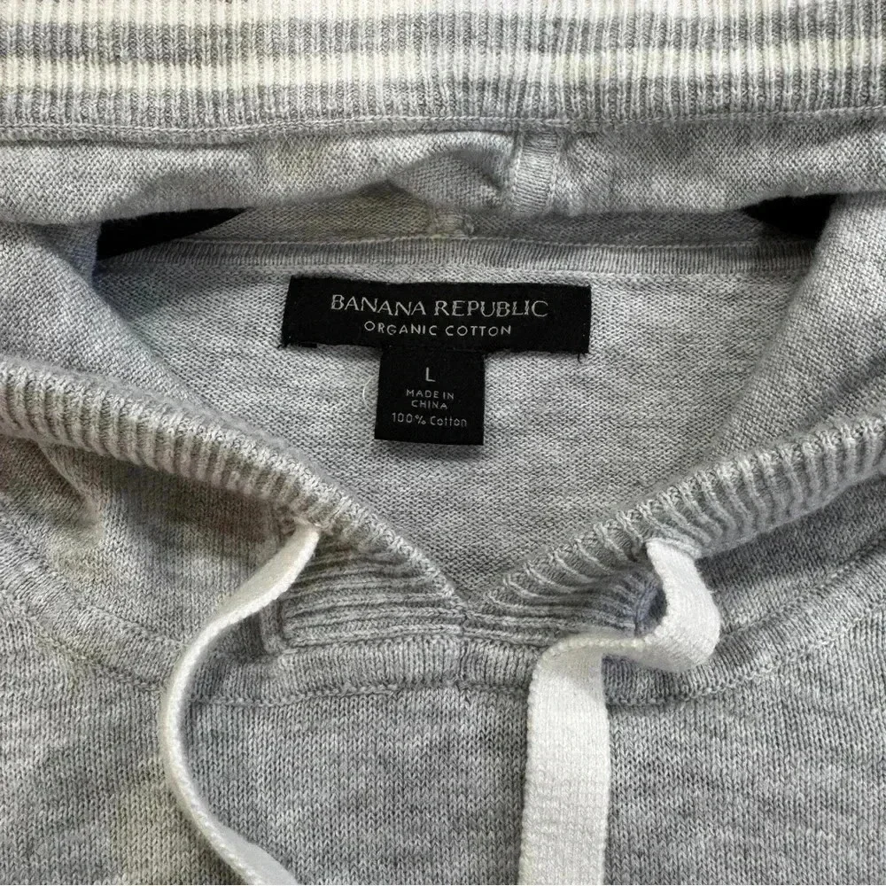 Banana Republic Hoodie Organic Cotton Gray Hoodie Men’s Size Large